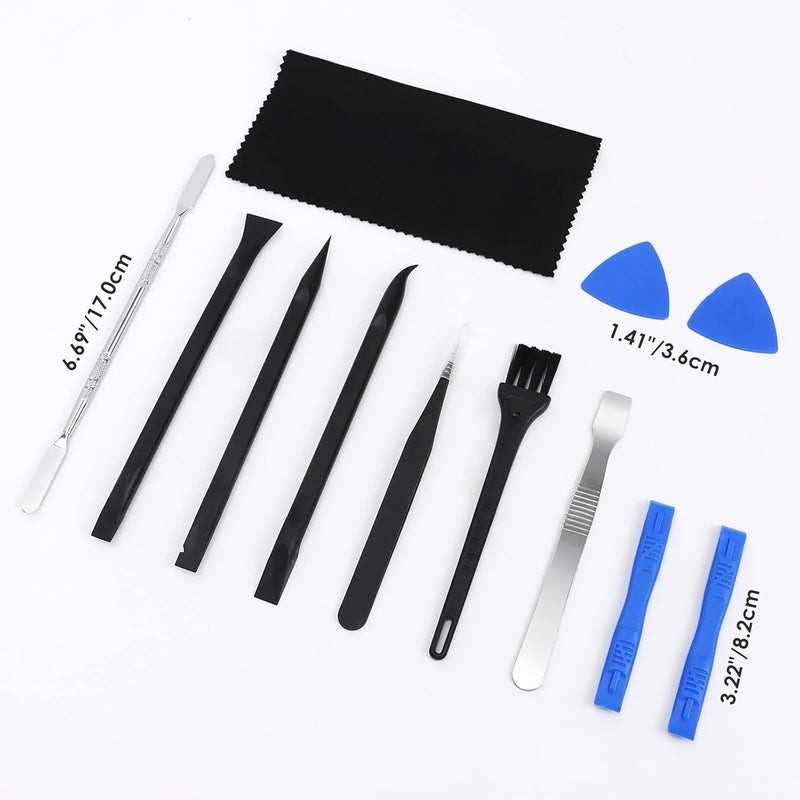 STREBITO Spudger Pry Tool Kit 12 Piece Opening Tool, Metal & Plastic Spudger Tool Kit, Prying Cleaning & Open Tool for iPhone, Laptop, iPad, Cell Phone, MacBook, Tablet, Computer, PS4, Electronics - Image 2